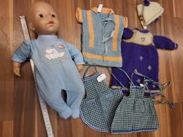 Puppe First Annabel mit Kleidern B14