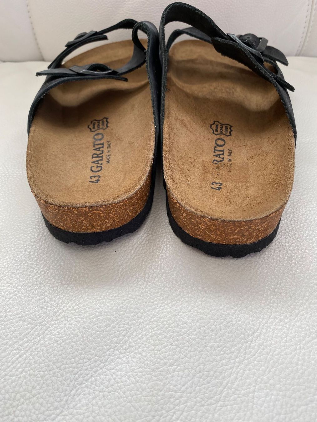 Herrenschuhe: Herren-Pantolette schwarz Leder Grösse 43 – Gebraucht aus Appenzell Meistersrüte von zongabolla 2