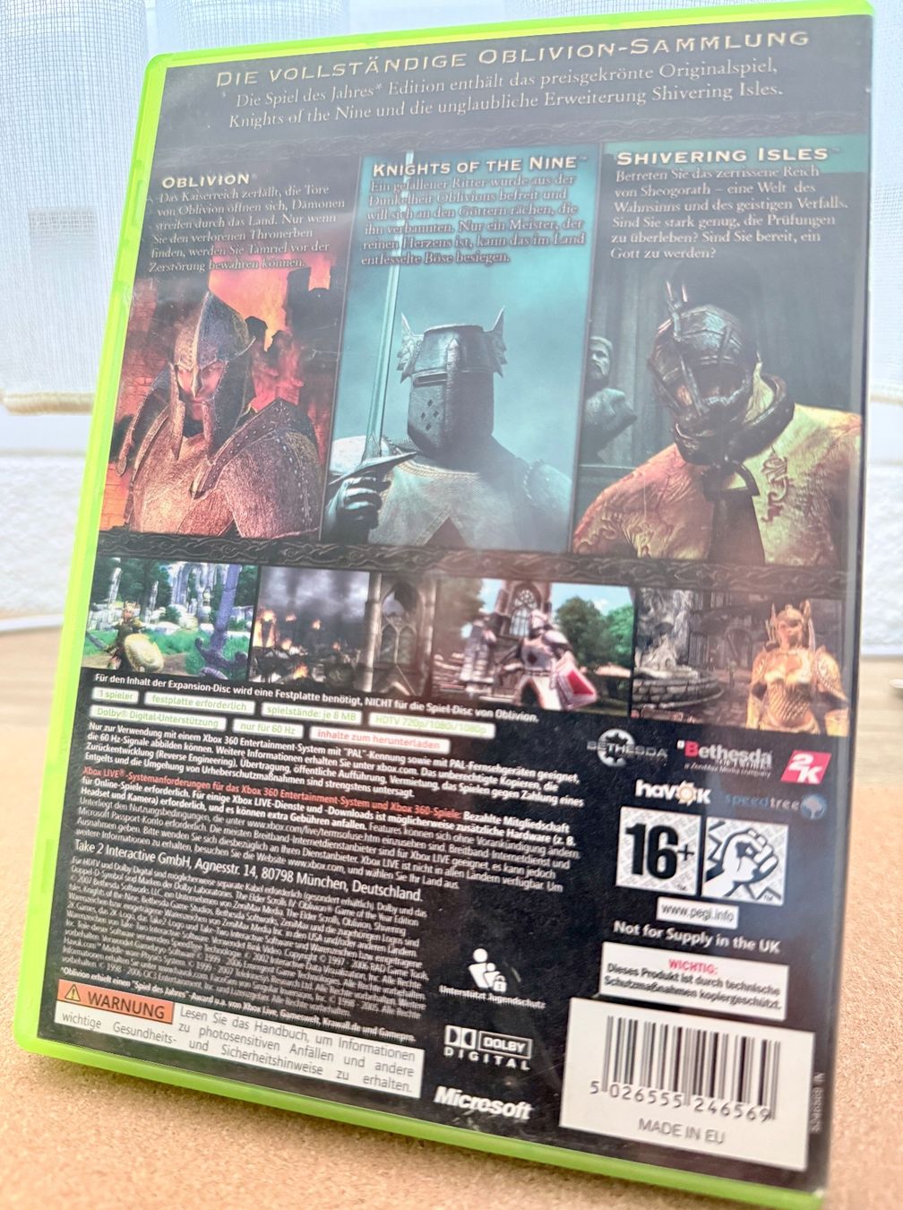 Microsoft Giochi: XBOX 360 The Elder Scrolls IV Oblivion GOTY (PEGI/USK) – Usato da Dintikon venduto da Onomichio-Kun 1