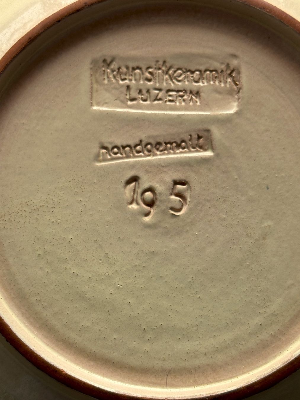 Assiettes: Keramikteller Luzern – D'occasion à Wangs par Rumauch 2
