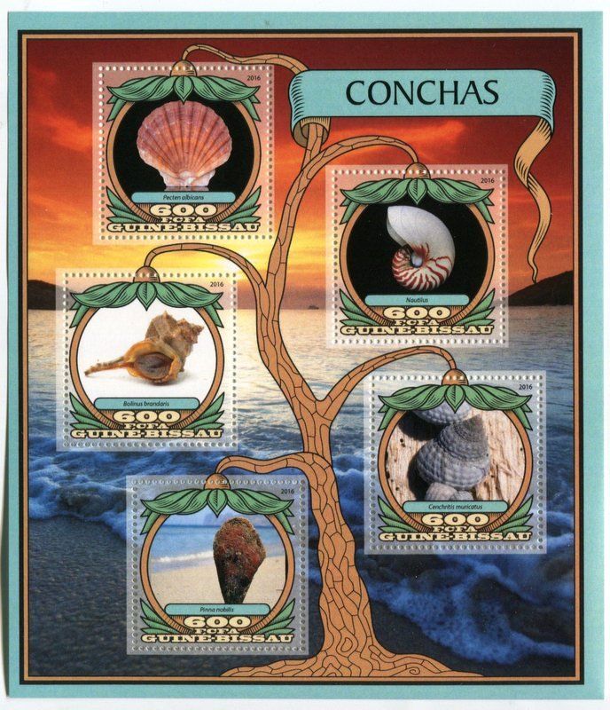 Tous les timbres: Block "Muscheln". Guinea-Bissau – Neuf avec emballage d'origine à Basel par Butsch5