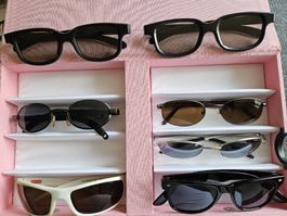 Sonnenbrillen Set 5 Stück + 2 brille 3 D verschiedene Modell