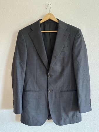 WE Fashion Herrenanzug Gr. 46 – 100 % Wolle – Anthrazit/Grau