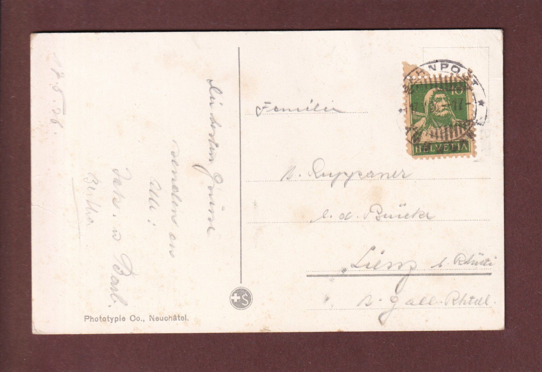 Cartoline postali: GENEVE - La Rade - 1926 – Usato da Pully venduto da nicecards 1