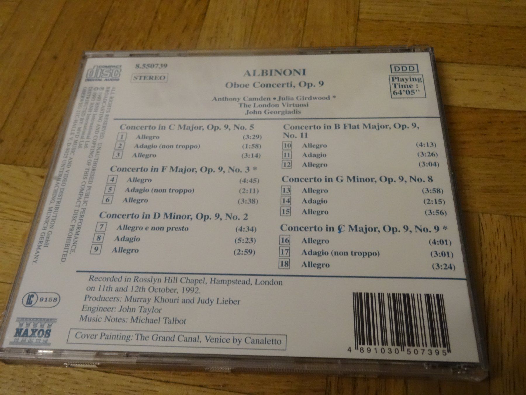 CD: Albinoni - Aboe Concerti CD – Usato da Olten venduto da Disc-Ausverkauf 1