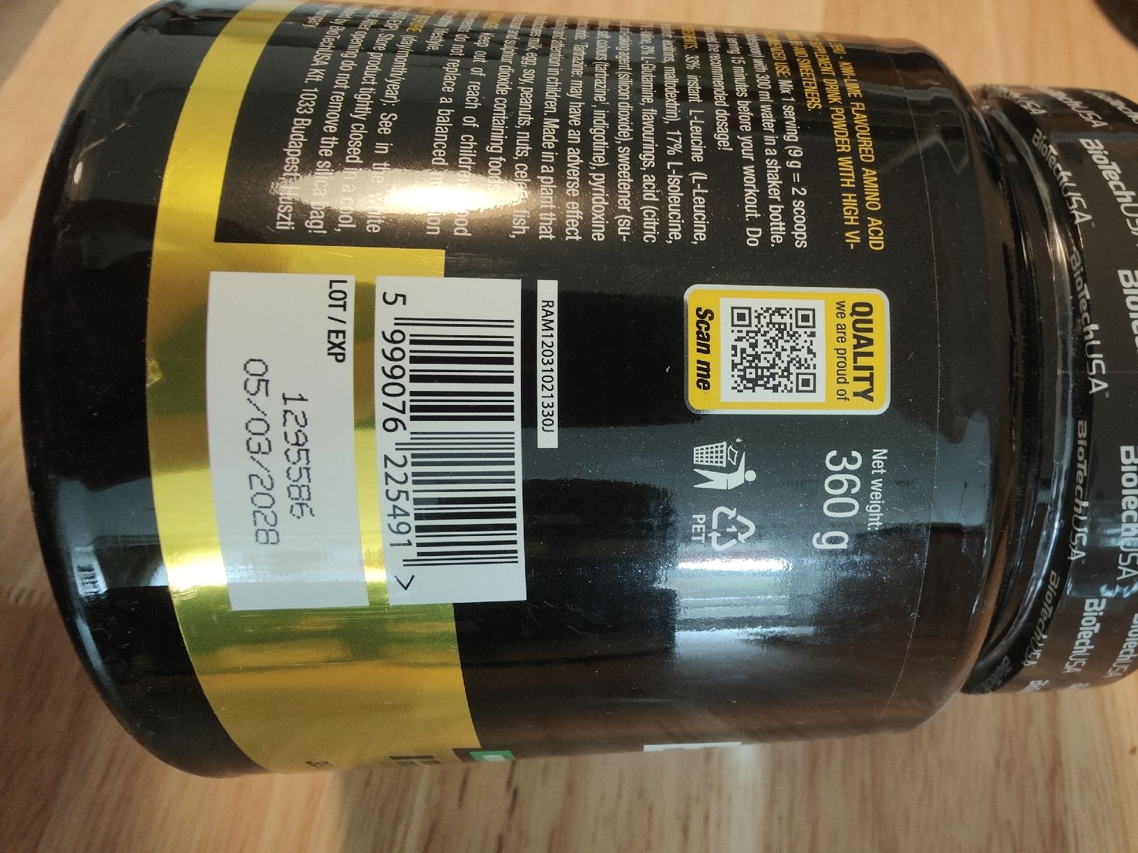 Cibi & Specialità: 4x Biotech USA BCAA Zero 360g  – Nuovo e nell'imballaggio originale da Bad Zurzach venduto da zsi_s6mv 1