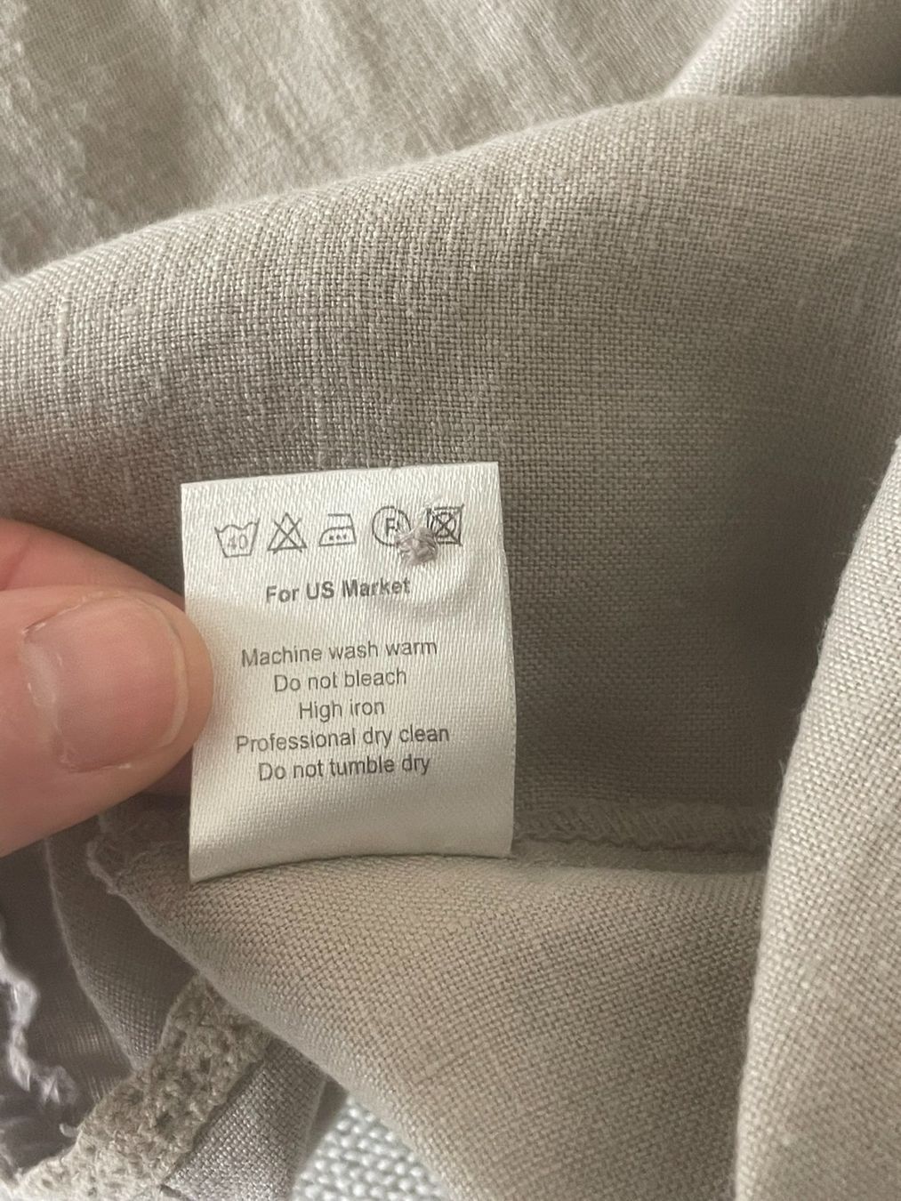 Top: Débardeur 100% lin 38 beige – Usato da Lausanne venduto da mg_e 5