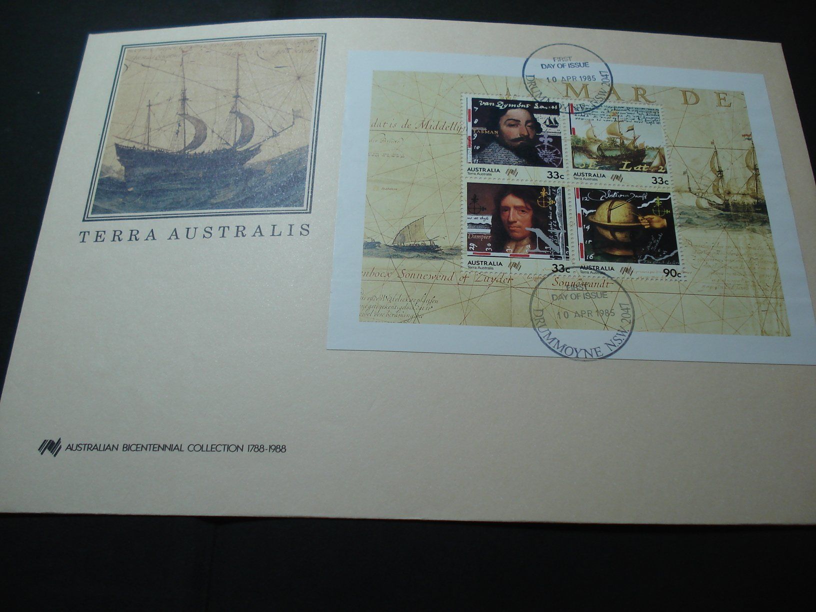 Alle Briefmarken: Australien, FDC Grossbrief 1988, Block Terra Australis – Gebraucht aus Niederwil AG von morostahu