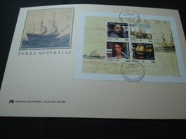 Australien, FDC Grossbrief 1988, Block Terra Australis