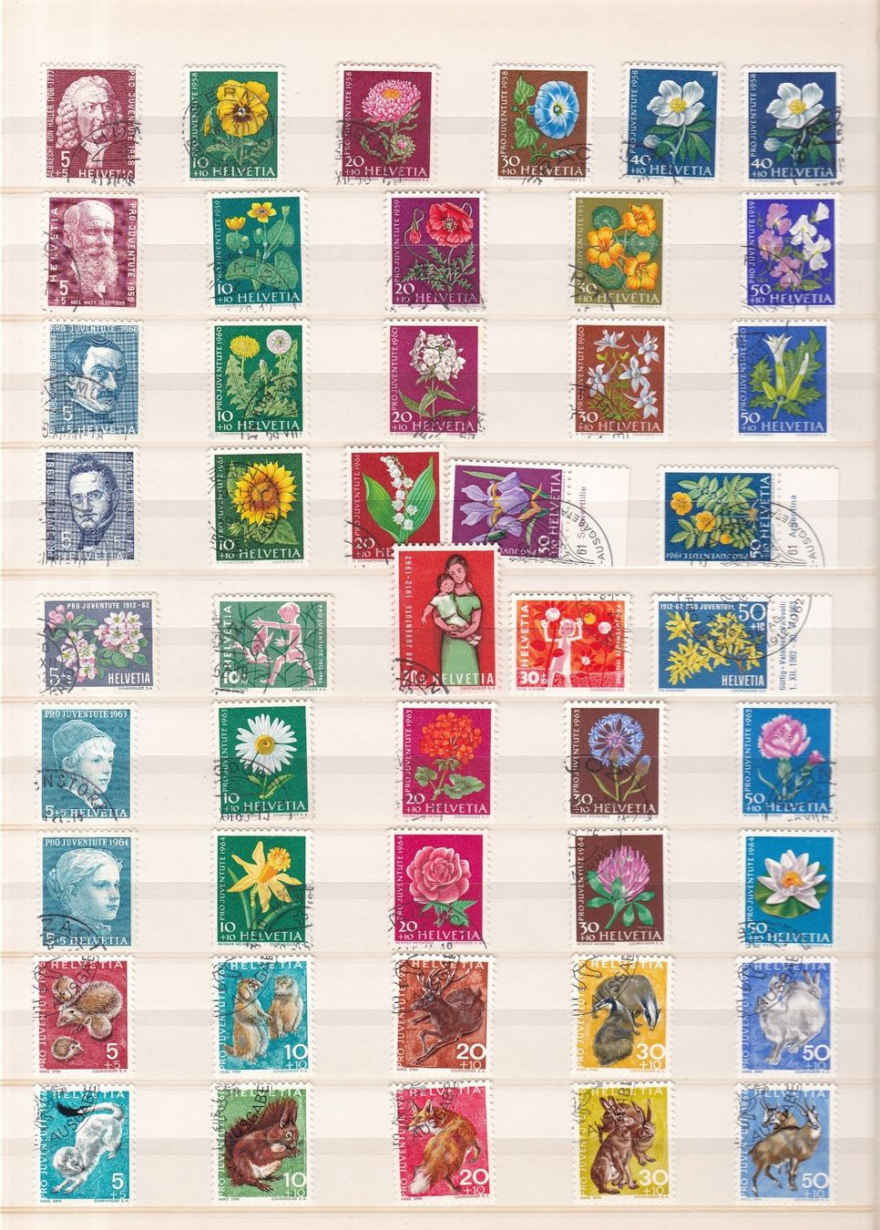 Tutti i francobolli: Pro Juventute Briefmarken-Seiten ab 1918 – Usato da Münchwilen AG venduto da Nesar 5