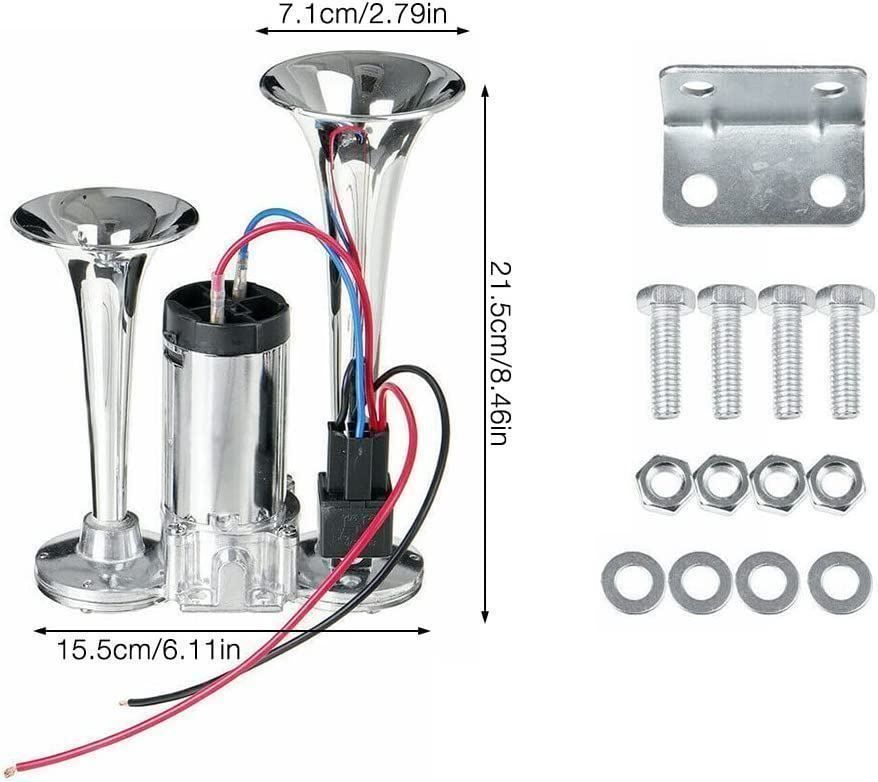 Accessori per altri veicoli: Lufthorn 12v 150db Doppelrohr Hupe – Nuovo (secondo la descrizione) da Thun venduto da 365buy 2