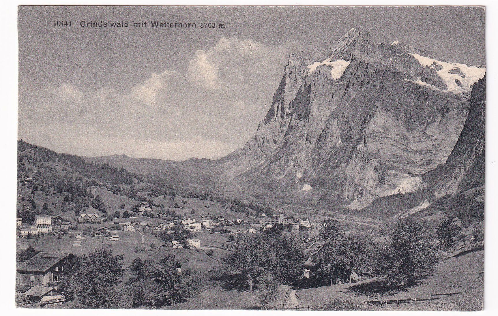 Ansichtskarten: Grindelwald mit Wetterhorn 3703m – Gebraucht aus Cormoret von Pascalll2001