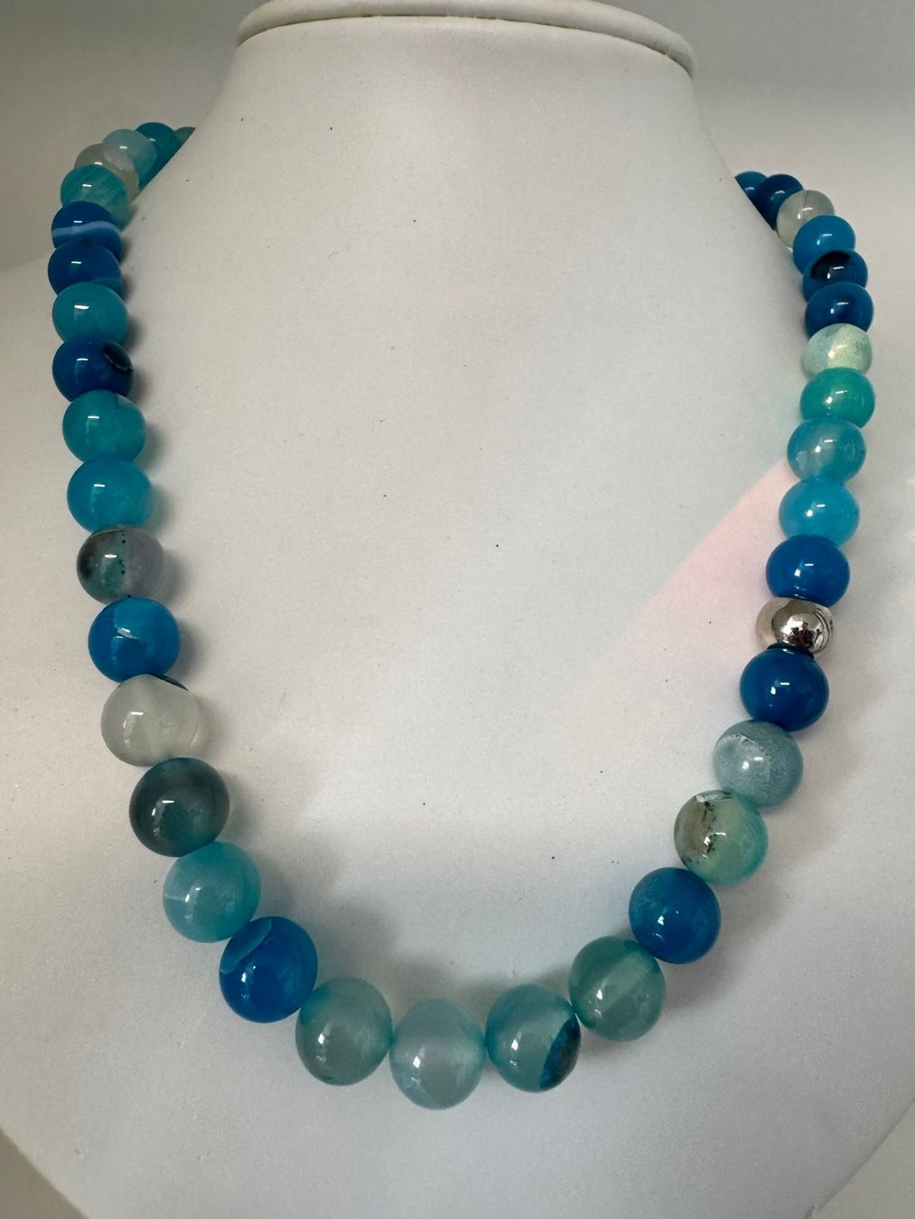 Catenine: Halskette Achat / Edelstahlkugel. – Nuovo (secondo la descrizione) da Biberist venduto da tl-schmuck