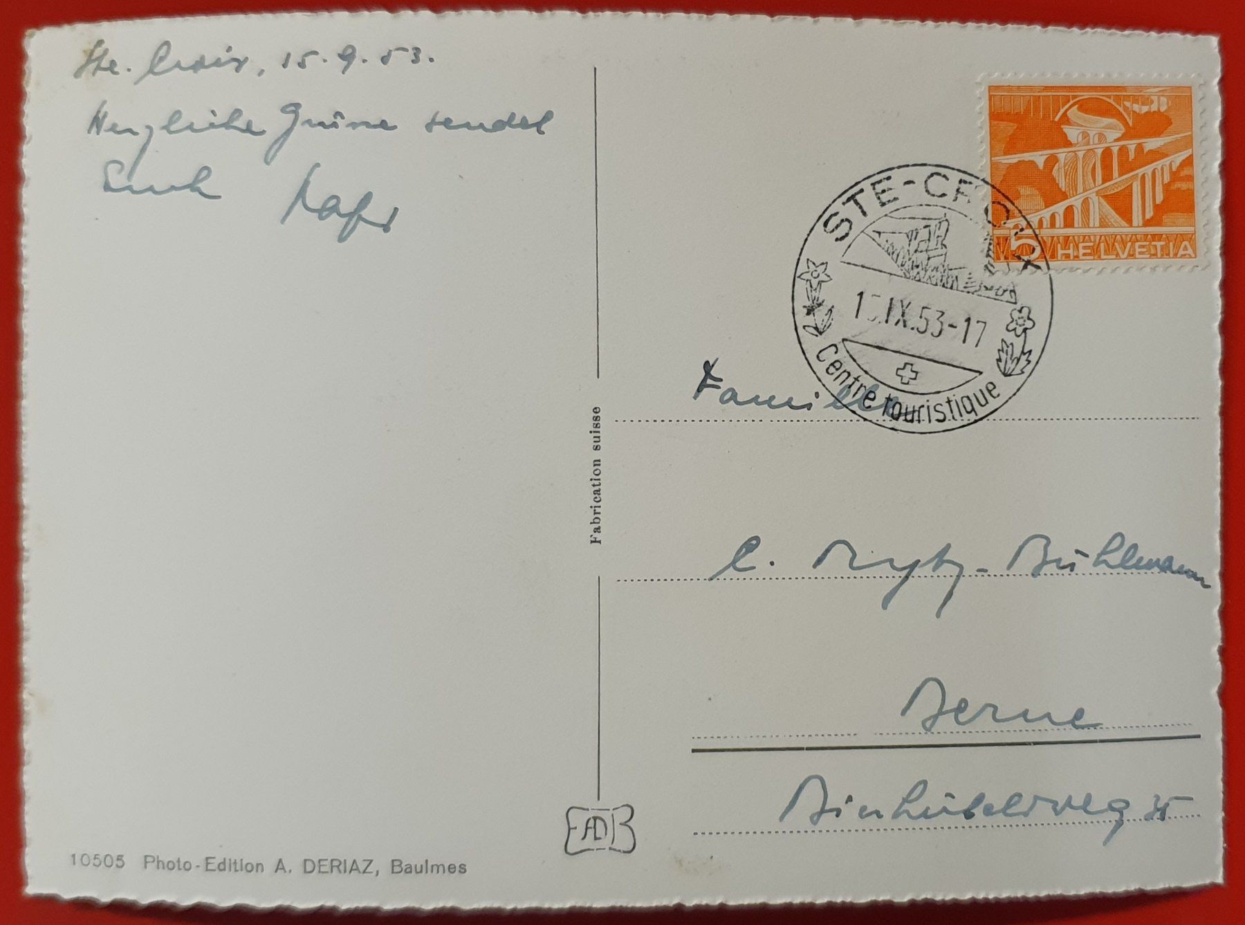 Cartoline postali: St.Croix 1953 – Usato da Kreuzlingen venduto da Rschweiz1 1