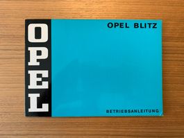 Opel Blitz Betriebsanleitung
