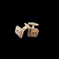 Christian Dior Vintage Manschettenknöpfe Goldton mit CD-Logo