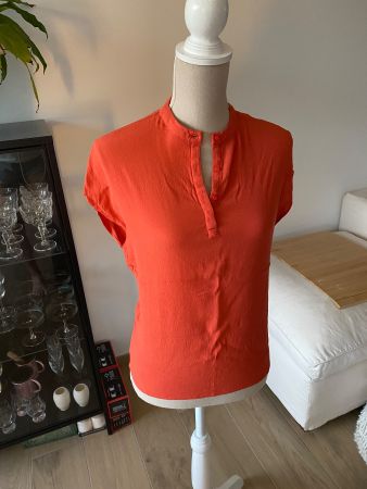 Bluse Shirt orange Gr XS-S von Company Leine mit Viskose