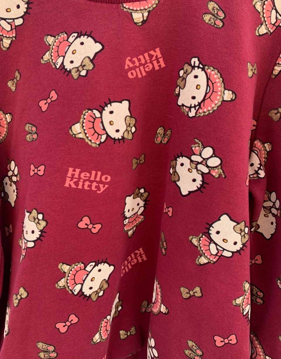 C&A Pulls et sweat-shirts: Superbe pull sweat coton HELLO KITTY paillettes dorées t.134 – Neuf (Voir description) à Martigny par only__you 6