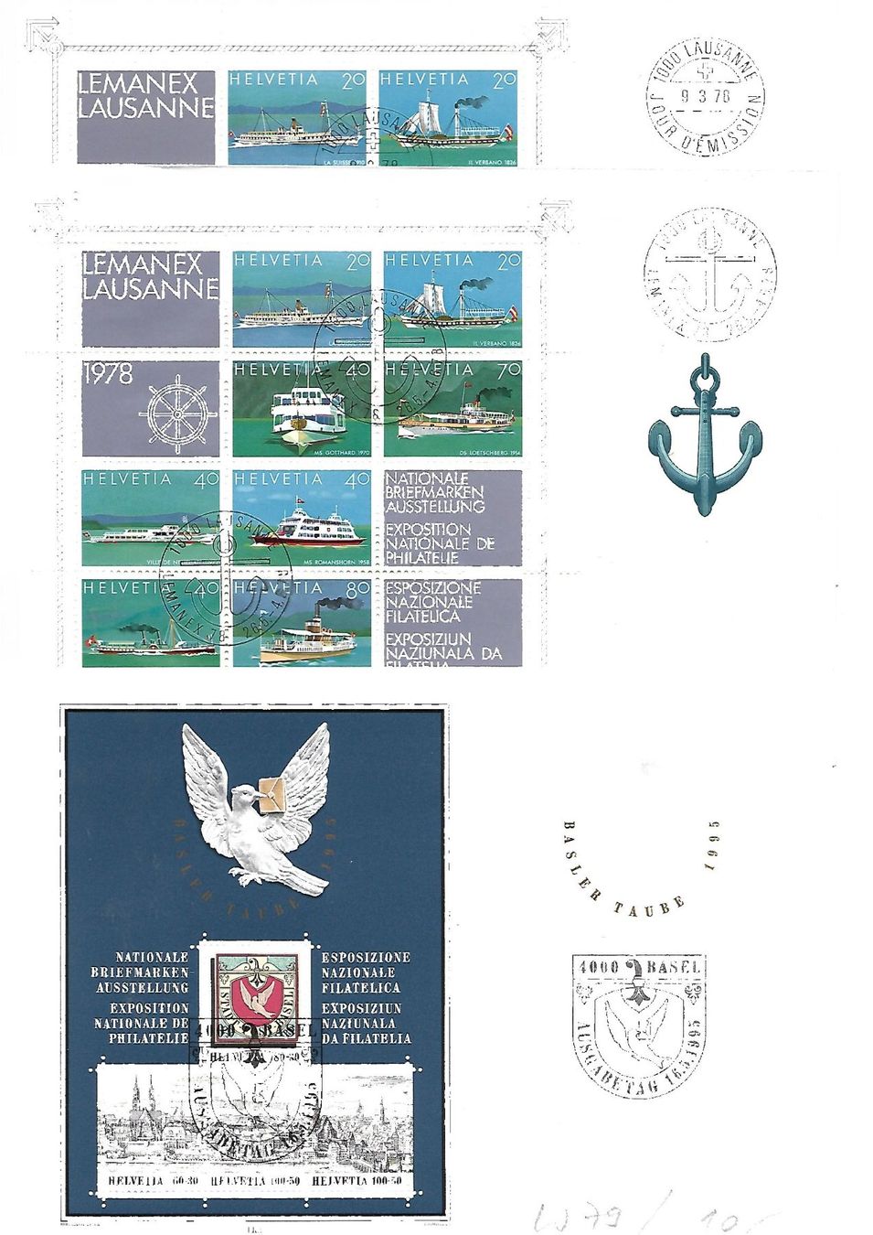 Tutti i francobolli: 10 Block FDC's 1978 - 2015 – Usato da Reinach BL venduto da eiche419 2