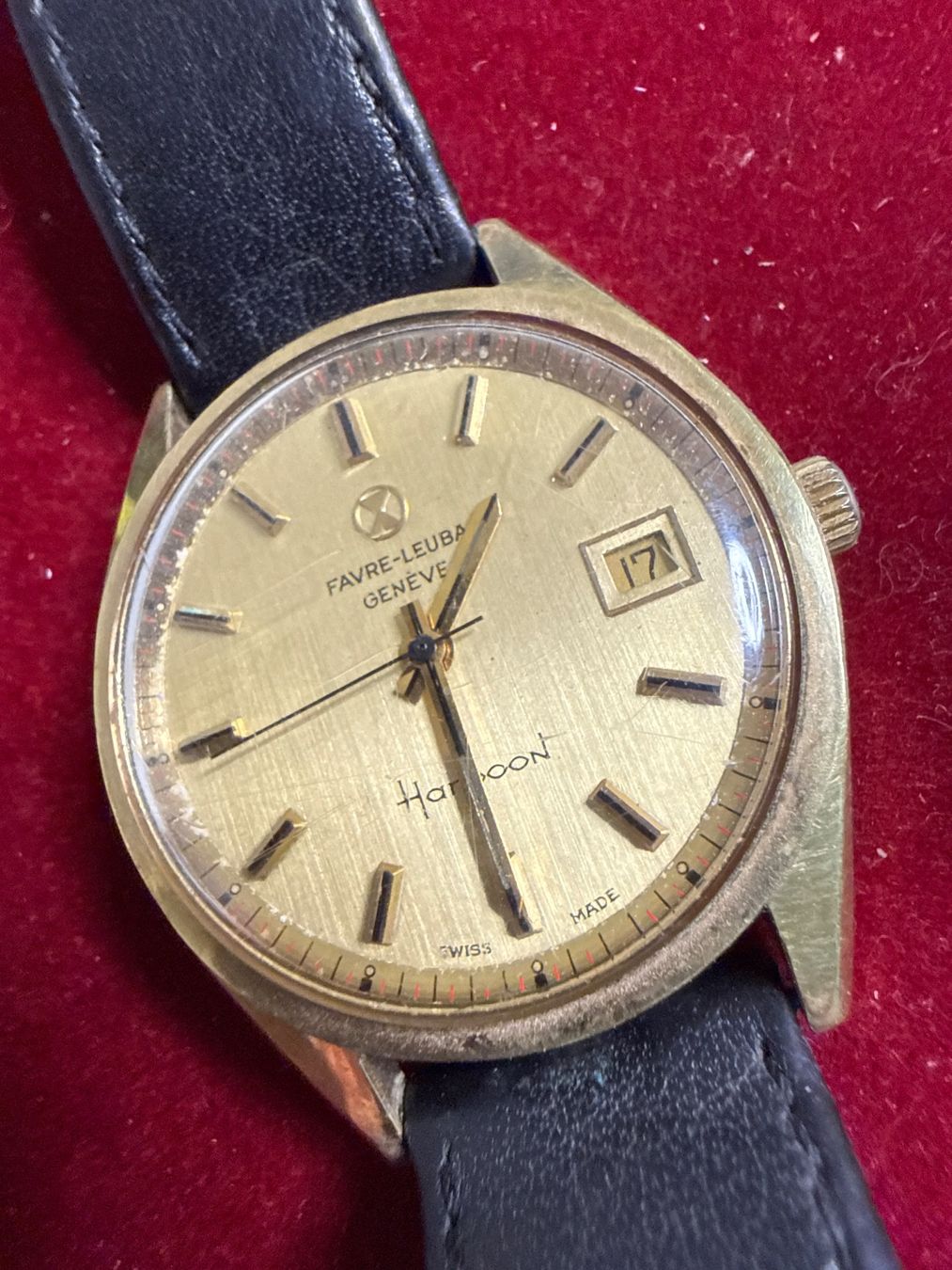 Favre Leuba Orologi: Favre Leuba Harpoon Vintage 35 mm – Difettoso da Pfeffingen venduto da Allhandelklgwatches
