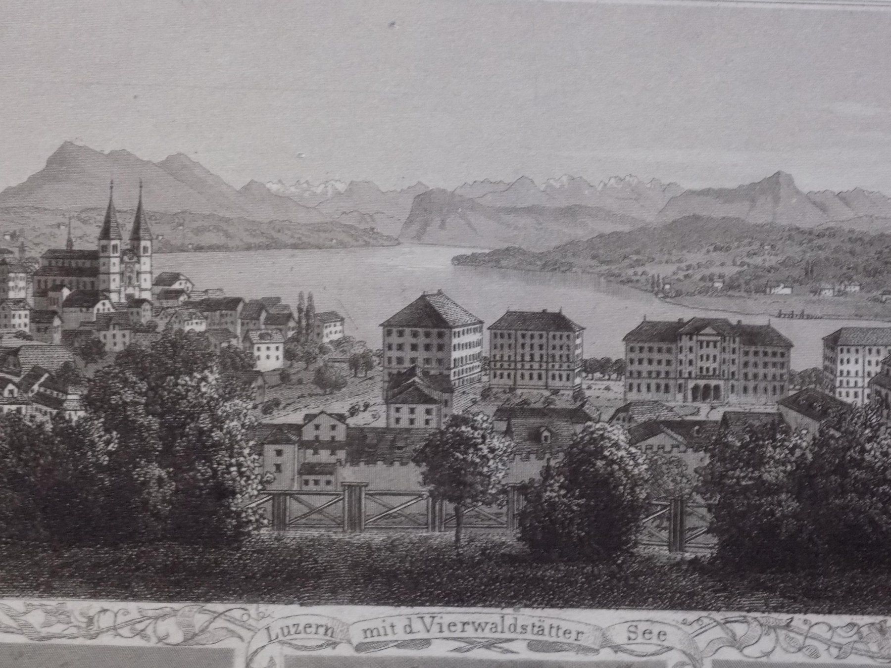 Incisioni: Luzern Souvenirblatt von Ringger – Usato da Risch venduto da Rischli15 3