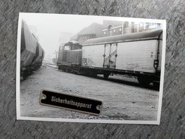 SBB Em 3/3 mit "Bananen"-Güterwagen - Zürich, 1967 - Foto