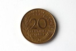 20 centimes - République Française - 1962 - Lagriffoul