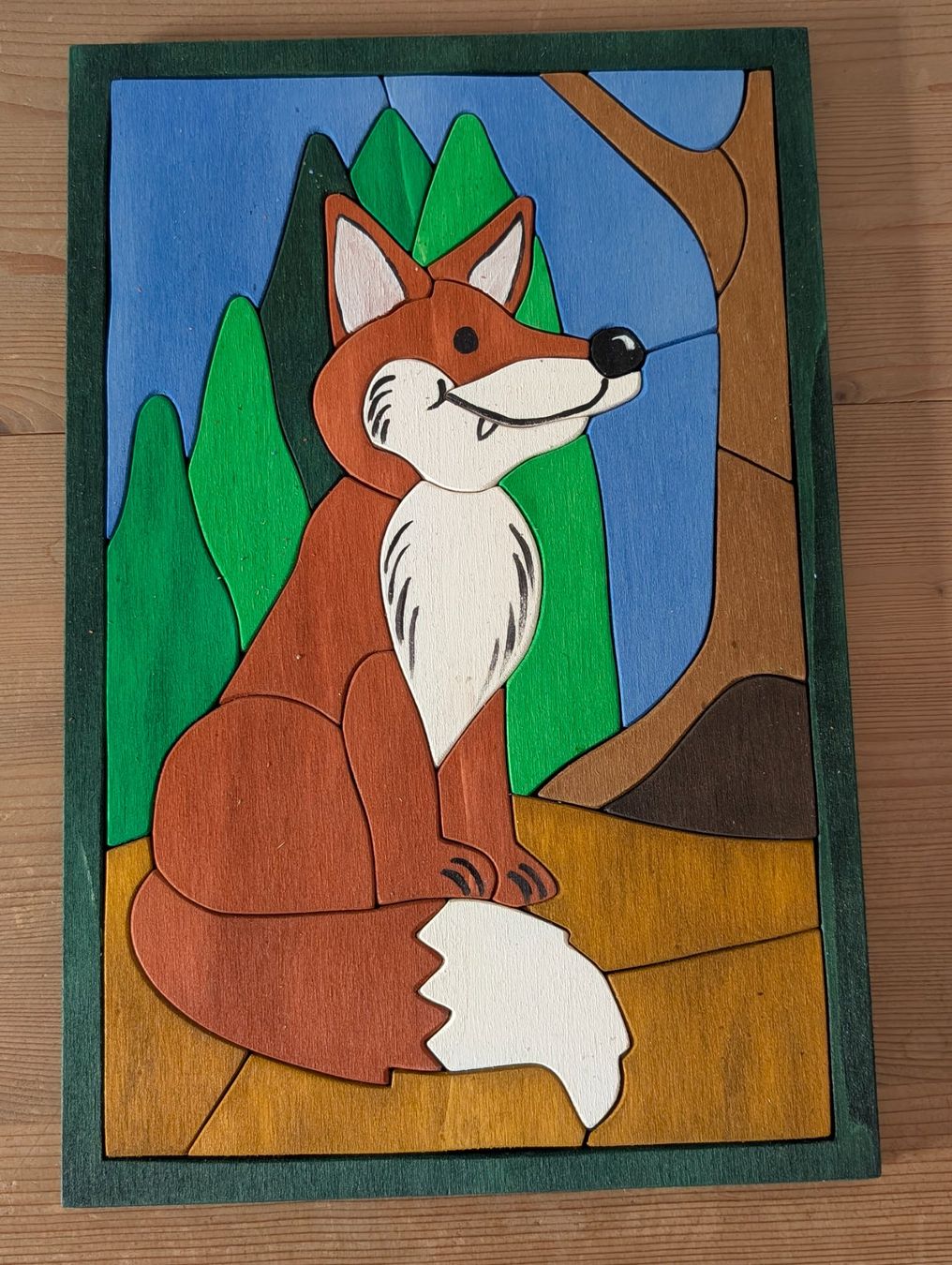 Puzzle: Handgefertigtes, wunderschönes Holzpuzzle: Fuchs – Usato da Weite venduto da Nur63