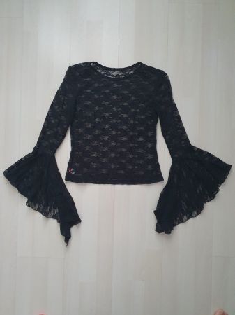 Gothic Spitzenbluse Gr S