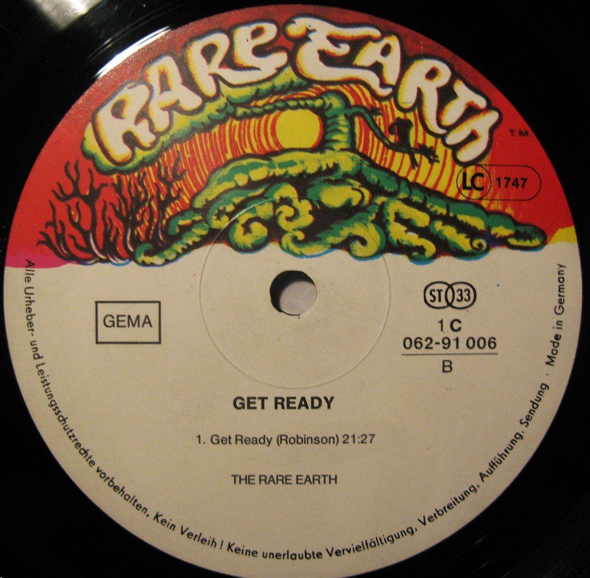 Schallplatten: RARE EARTH "Get Ready" RI LP 1971 IN VG++/EX – Gebraucht aus Monthey von Pingmub 4