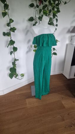 Sommerlicher Jumpsuit, Smaragdgrün, Gr. S,