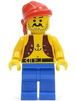 [Minifigure pi013] Pirate Anchor Dark Purple Vest  | Lego