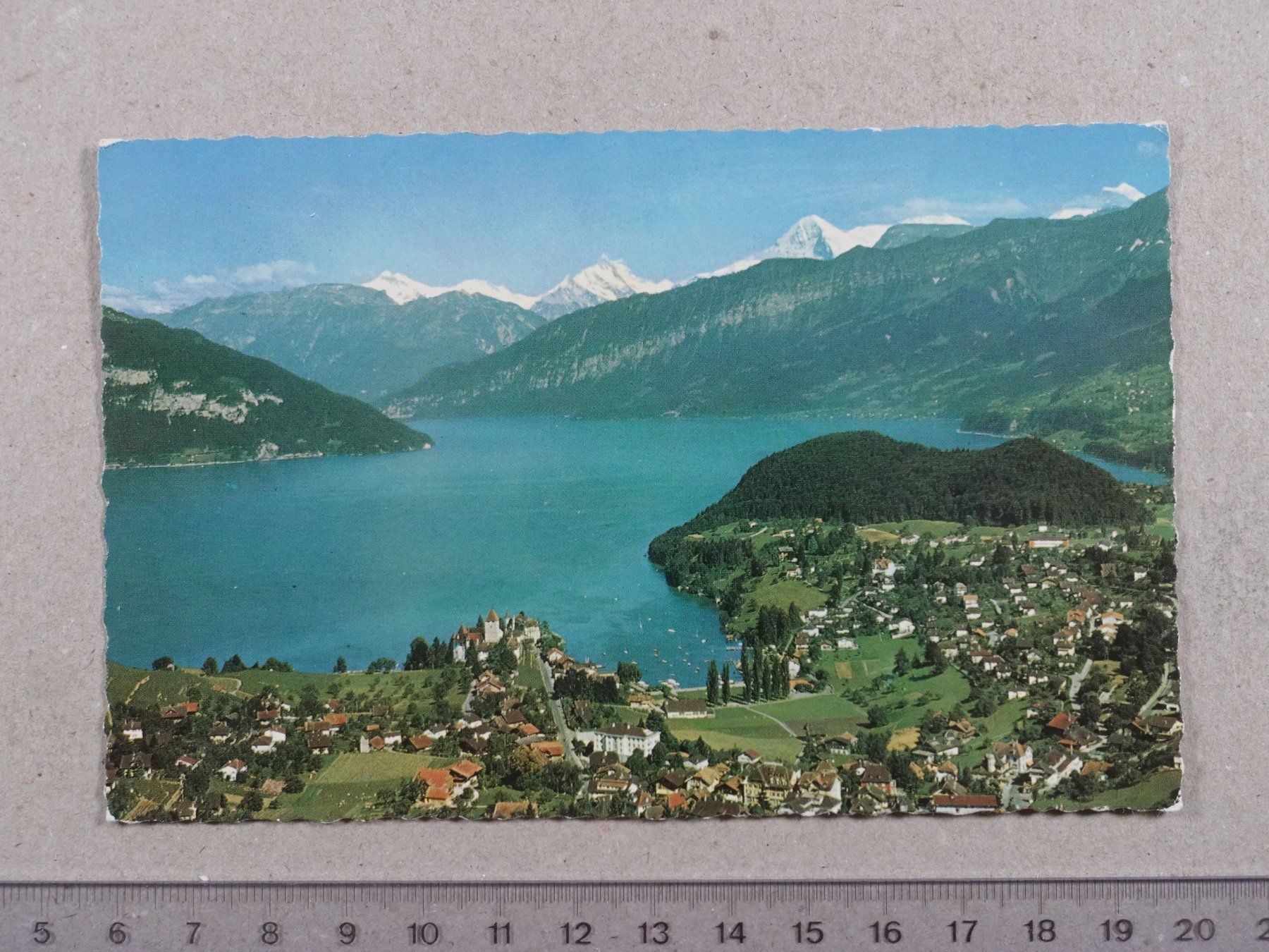 Cartoline postali: Spiez, 1962 – Usato da Lenzburg venduto da fh1