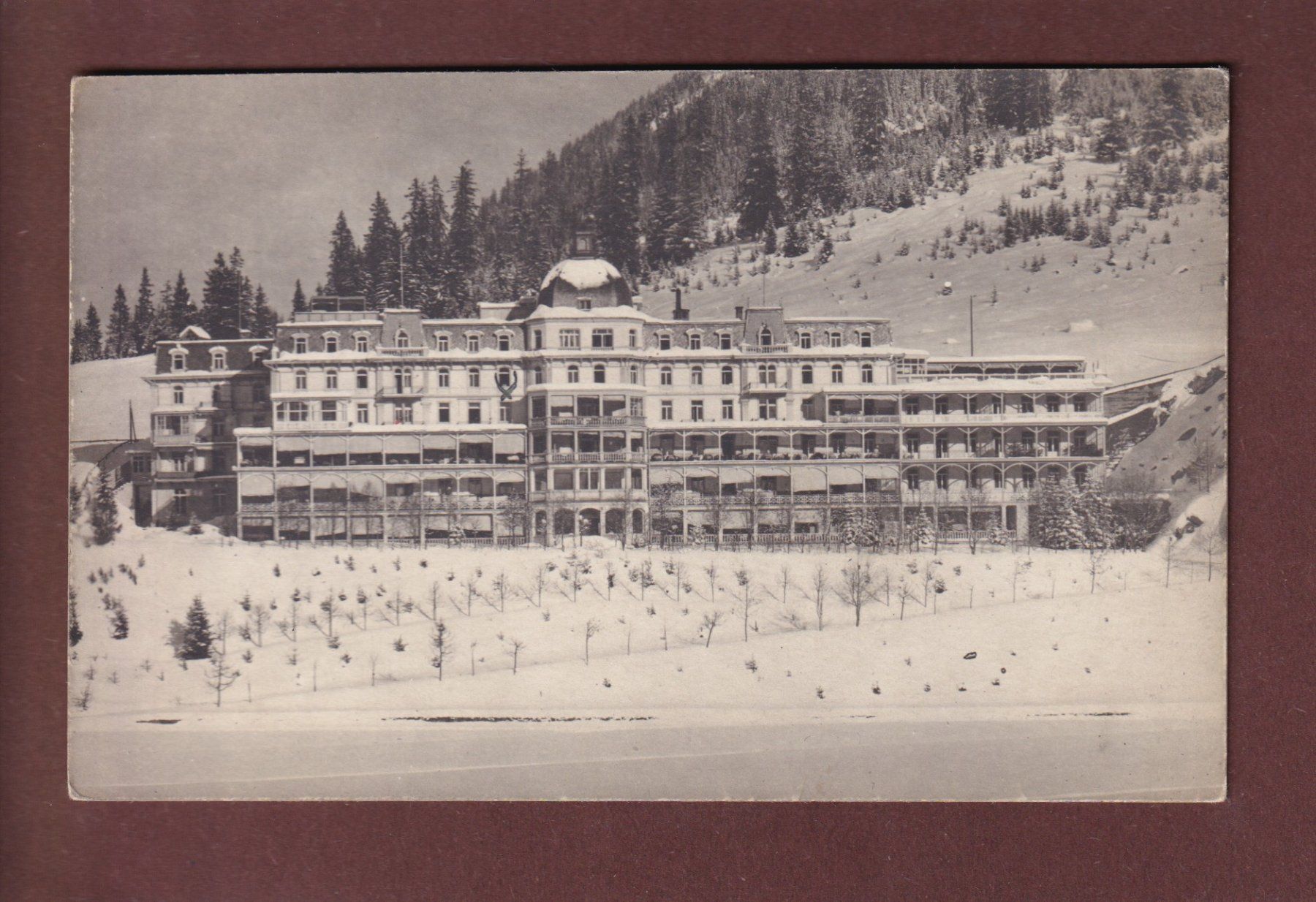 Cartoline postali: DAVOS - Höhenklinik Valbella - 1928 – Usato da Pully venduto da nicecards
