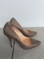 Bally Pumps Gr. 41 Leder Schlangenprint Neuwertig Sommer Edi