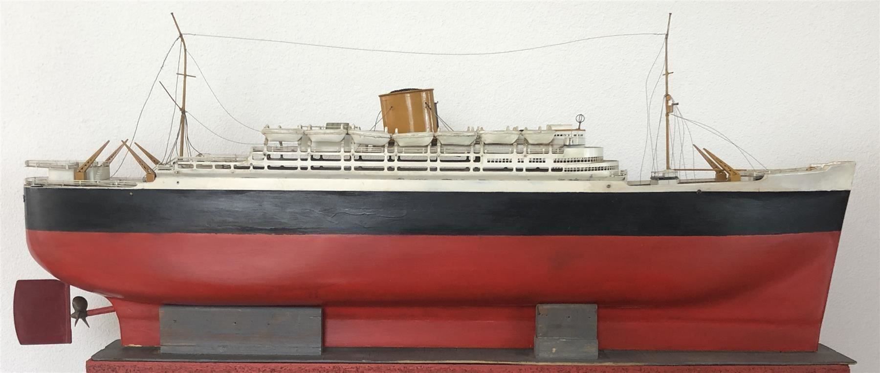 Kit di modellismo & Modellini statici: GROSSES DAMPFSCHIFF-Modell "ANDES" - 107 cm – Usato da Appenzell venduto da Zimiuno 1