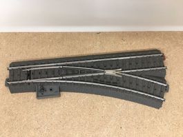 Märklin H0 C-Gleis Weiche 24612 rechts m. Antrieb u. Decoder