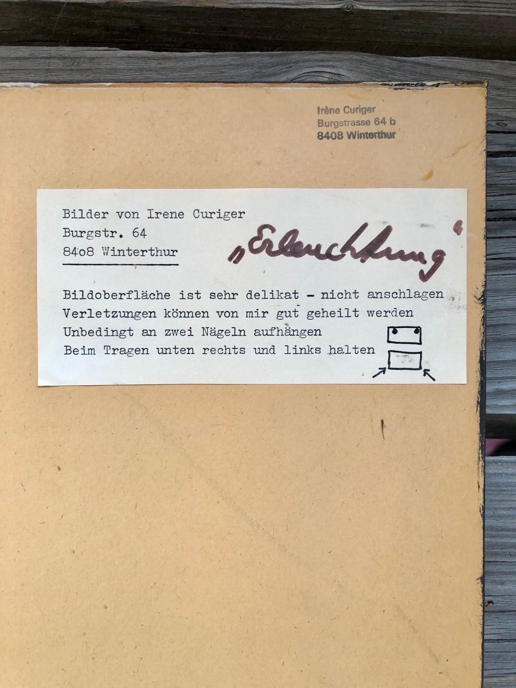 Dipinti: Collage von Irene Curiger/ Winterthur – Usato da Winterthur venduto da Barunggeli 1