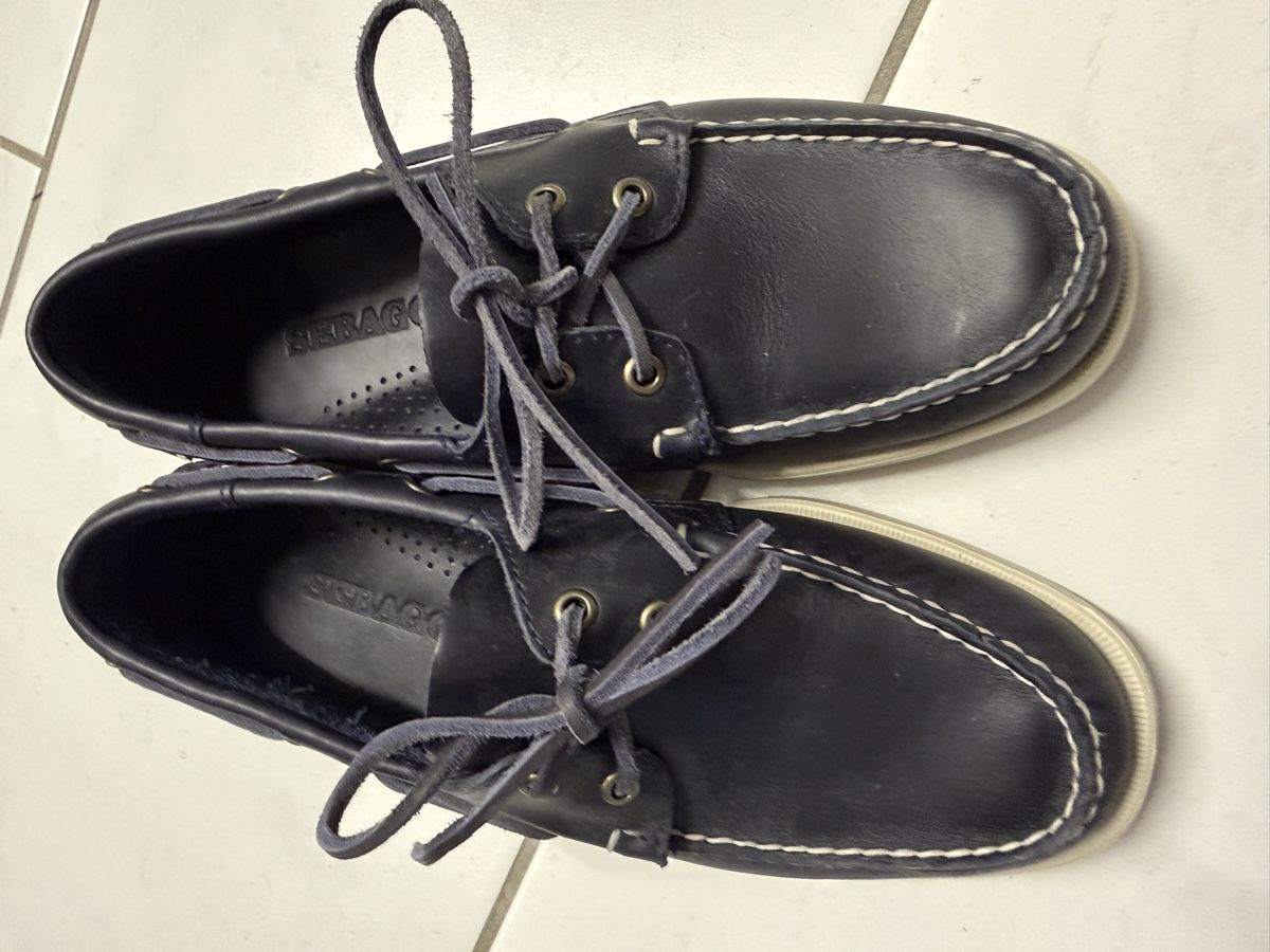 Sebago Scarpe da uomo: Sebago Bootsschuhe blau – Nuovo (secondo la descrizione) da Ehrendingen venduto da edelkram 1