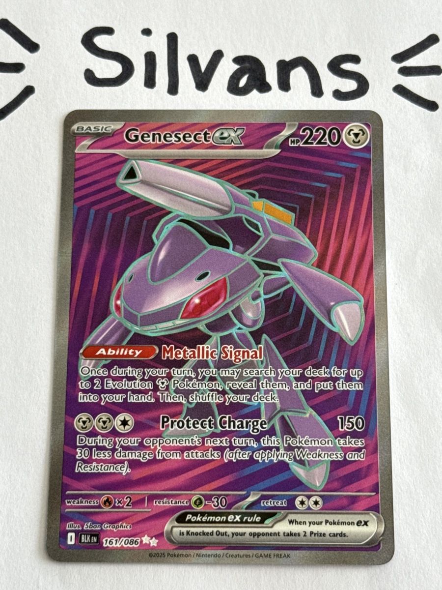 Pokémon Carte collezionabili: Genesect ex Full Art 161/086 Black Bolt Englisch – Nuovo (secondo la descrizione) da Wil SG venduto da Silvans