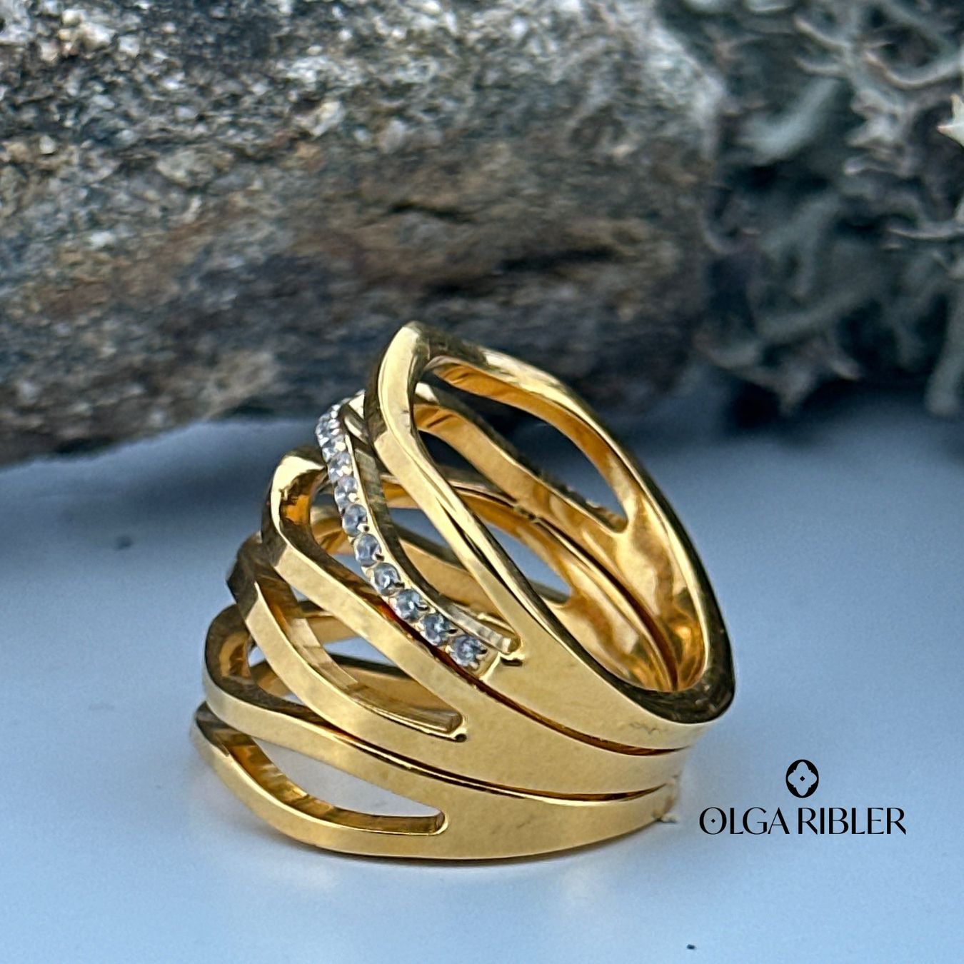 Olga Ribler Ringe: Edelstahl Ring mit Zirkonia,  Ringgrösse 51 – Neu (gemäss Beschreibung) aus Luzern von Schmuckoutlet 4