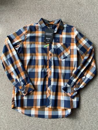 Neues Schöffel Soela Shirt, Herren, Grösse 54, blau kariert
