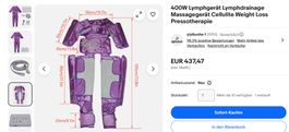 Wie neu Lymphdrainage Lymphgerät Massage Infrarot NP: 430.-