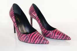 Saint Laurent Pumps Leder High Heels violet Gr. 41.5