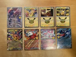 Pokemon Karten 30th Anniversary Celebrations (inkl Pikachus)