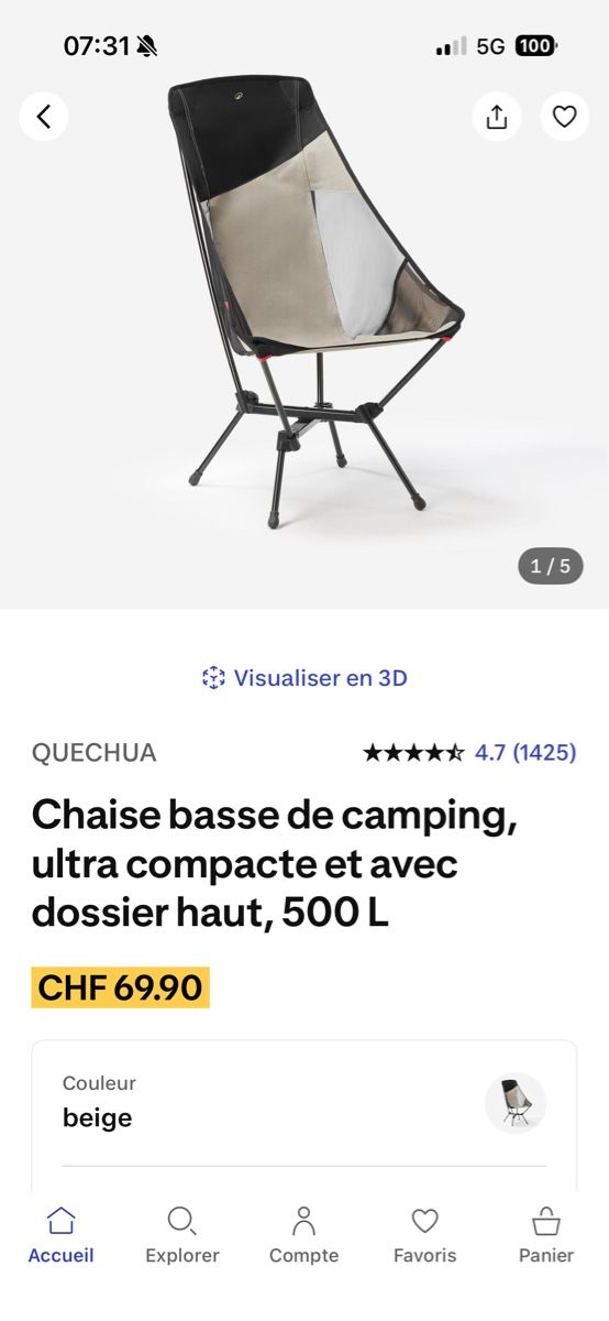 Stühle: 2 chaises de camping  – Gebraucht aus Fribourg von VanHein91 4