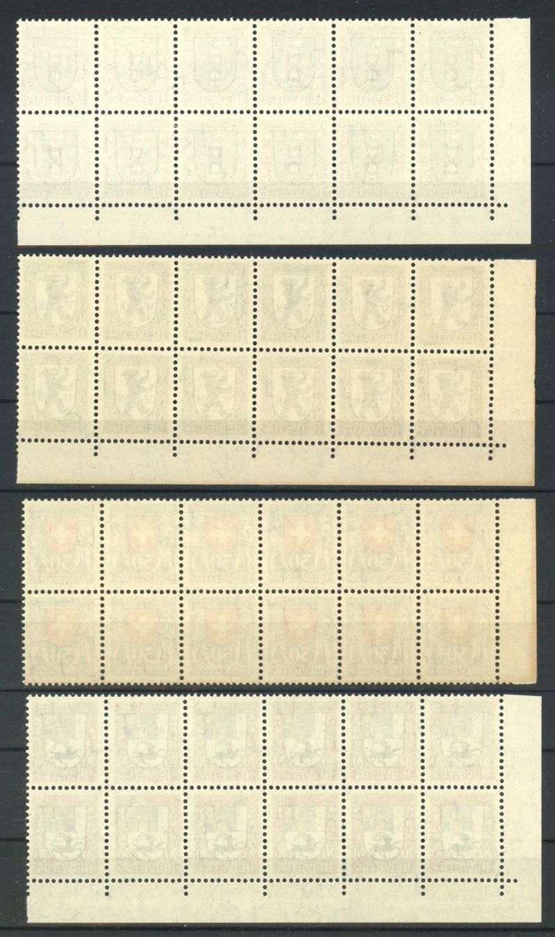 Tutti i francobolli: 1925, Pro Juventute, Zwölferblöcke ** – Nuovo (secondo la descrizione) da Willisau venduto da Vollstempel 1