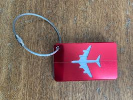 Kofferanhänger mit Flugzeugmuster Neu