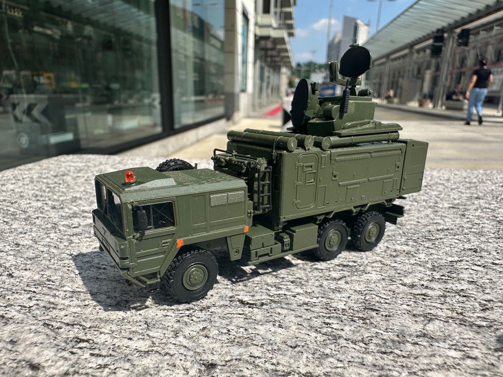ROCO MINITANKS H0 Güterwagen DB mit MAN-LKW 8x8 Multi OVP TOP (L178