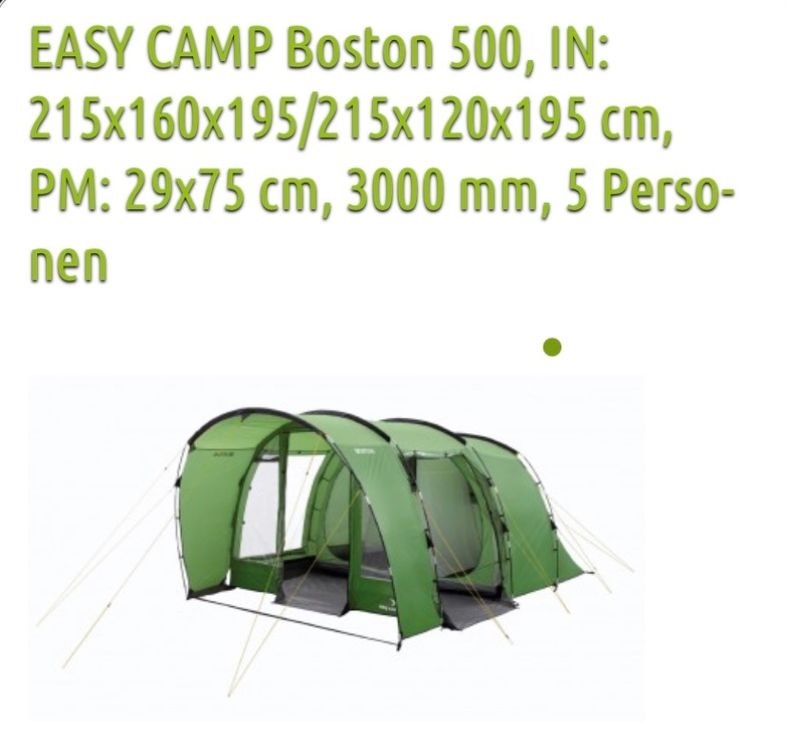 Easy camp boston clearance 500